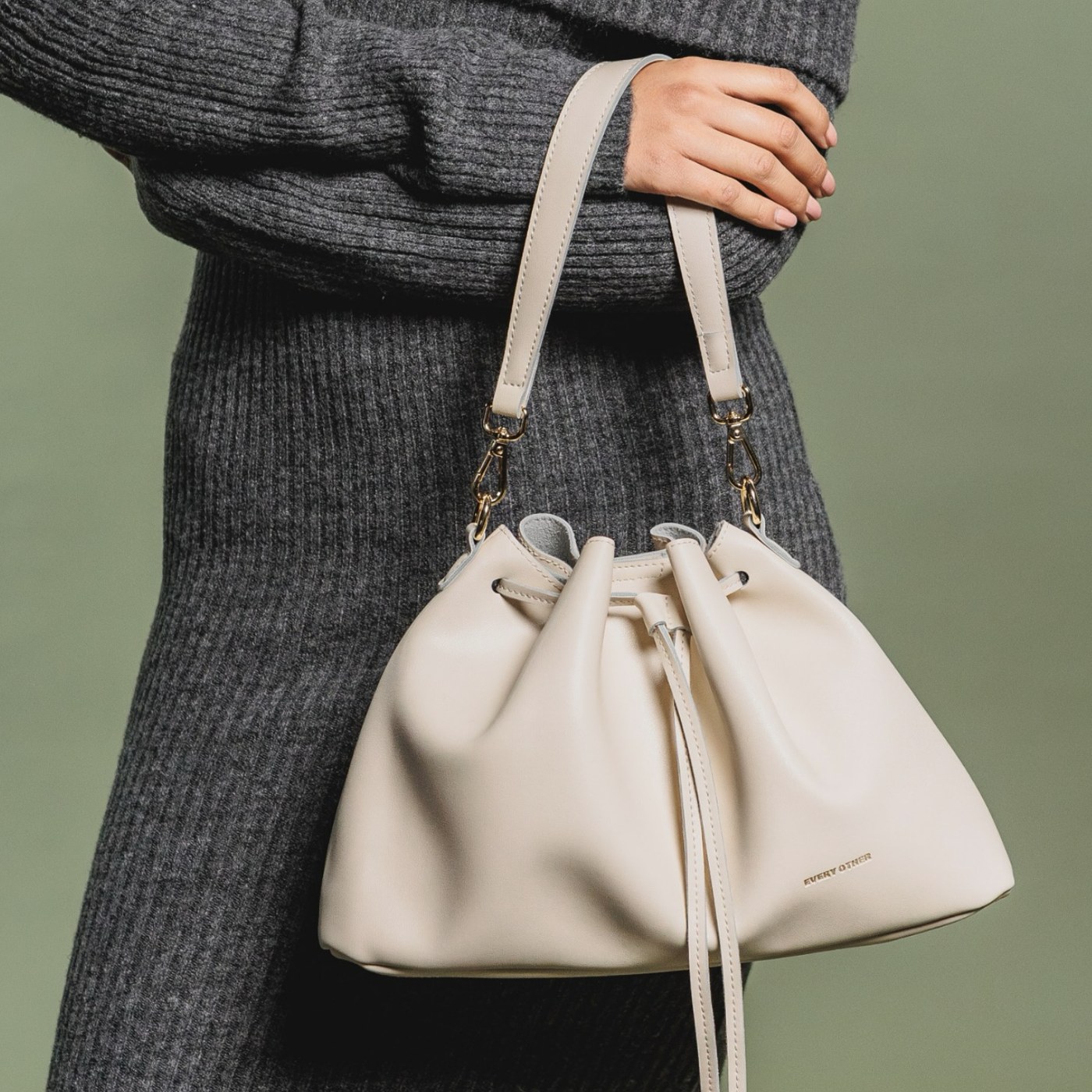 Every Other — Bucket bag in bone