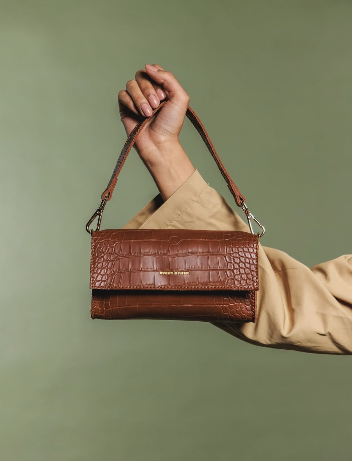 Every Other — Croc-embossed shoulder