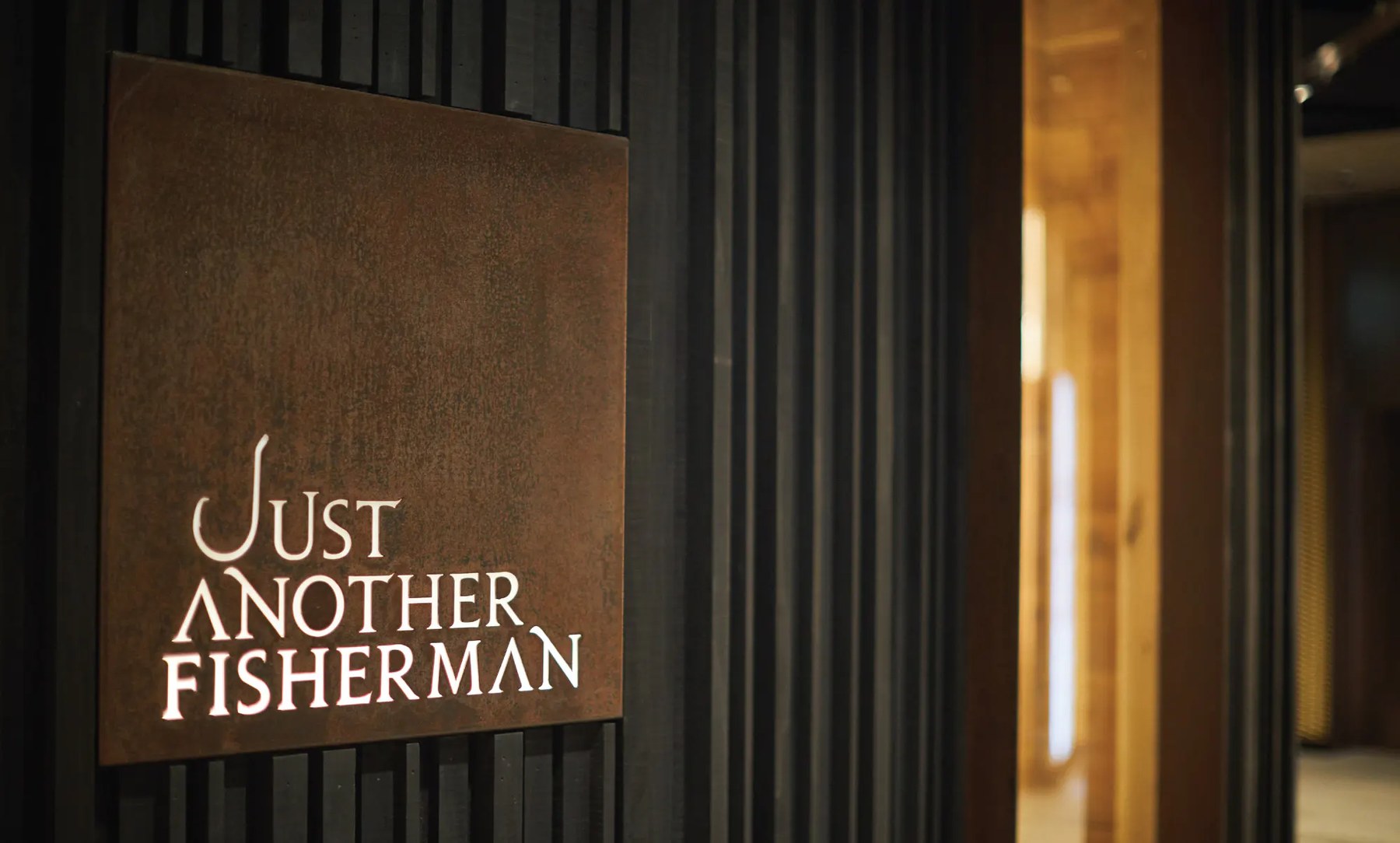 Just Another Fisherman — Flagship signage